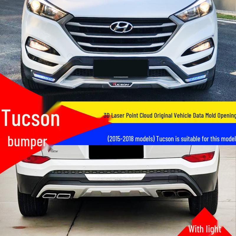 Compatible Front/Rear Bumper Protection Bar for 2013-2014 Beijing Hyundai Tucson.