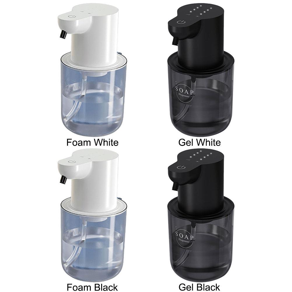 400ml Automatic Foam/Gel Soap Dispenser Rechargeable Infrared Sensor Electric Sanitizer Dispenser 4 Gears Foaming Soap Dispenser