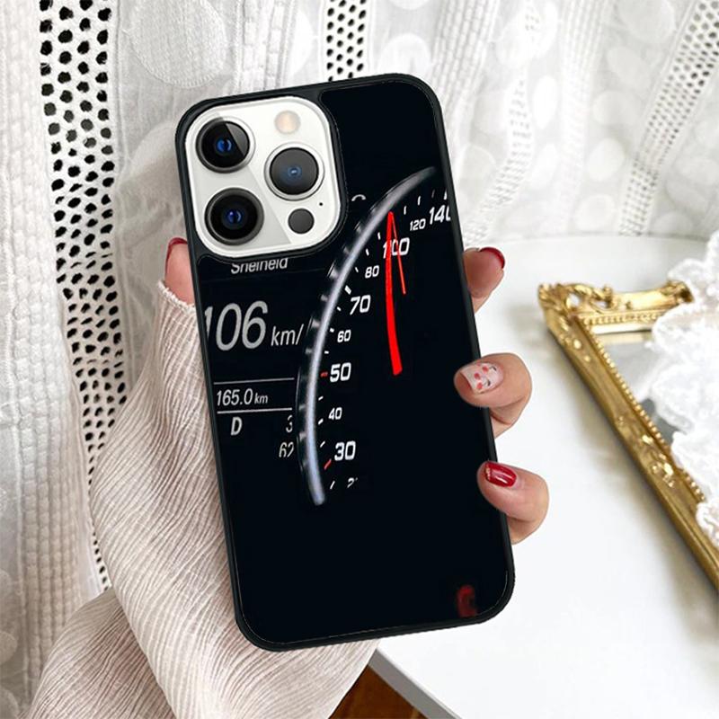 Cool Retro Speedometer Phone Case Cover For iPhone 17 Air 16 15 14 Plus for Apple 16 11 12 13 Pro Max Coque