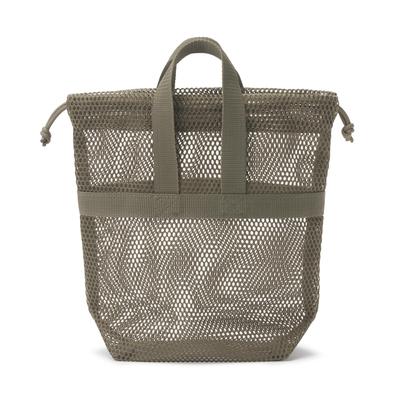 3D Mesh Drawstring Bag Small Khaki