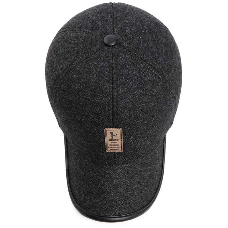 Northwood Solide Herren Winter Baseball Caps mit Ohrenklappen Warme Outdoor Snapback Hut Männlichen Trucker Cap