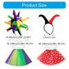 Clown Hat Clown Headband Clown Nose Clown Skirt Clown Cosplay Accessories for Women Halloween Christmas Cosplay Party
