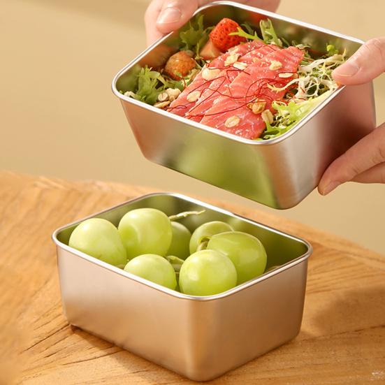 Lunch Box Bento Box da picnic in acciaio inossidabile Contenitore per pranzo portatile di grande capacità per la scuola di casa e ufficio