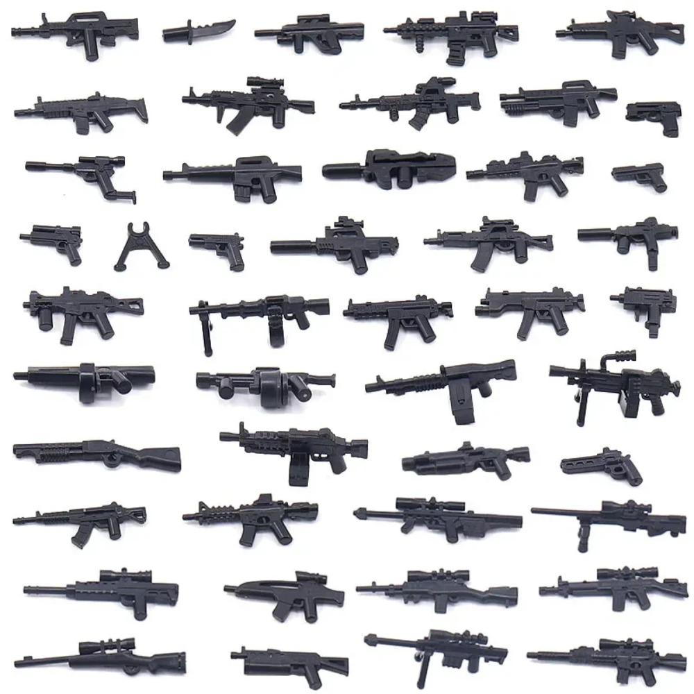 Vojenský MOC Stavebnice zbraní Těžký kulomet Gatling M19 NSV Figurky Dělostřelectvo Odminovací Pistole Kulka Hračka Dárek K013