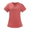 2 stk/sett Unisex sykehusuniformsett V-hals kortermede lommer Topper Elastiske midjebuksesett Hurtigtørkende sykehus tannpleie scrubs uniformer