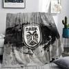 PAOK FC, vzorová flanelová deka, vysoká kvalita, pohodlná pro všechna roční období, domácí dekorace, teplo a pohodlí, ideální jako dárek.