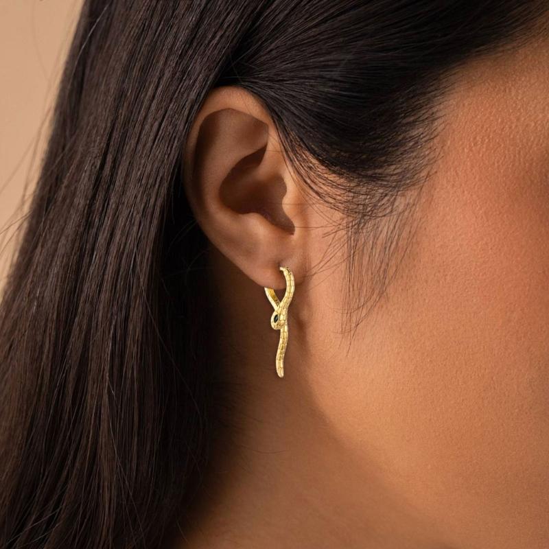 Orecchini a goccia curvi in rame di lusso Design unico Per uso quotidiano o occasioni speciali