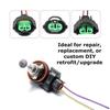 OE H11 H8 Female Adapters Wiring Harness Sockets w/ 4" Wire For Headlight Fog