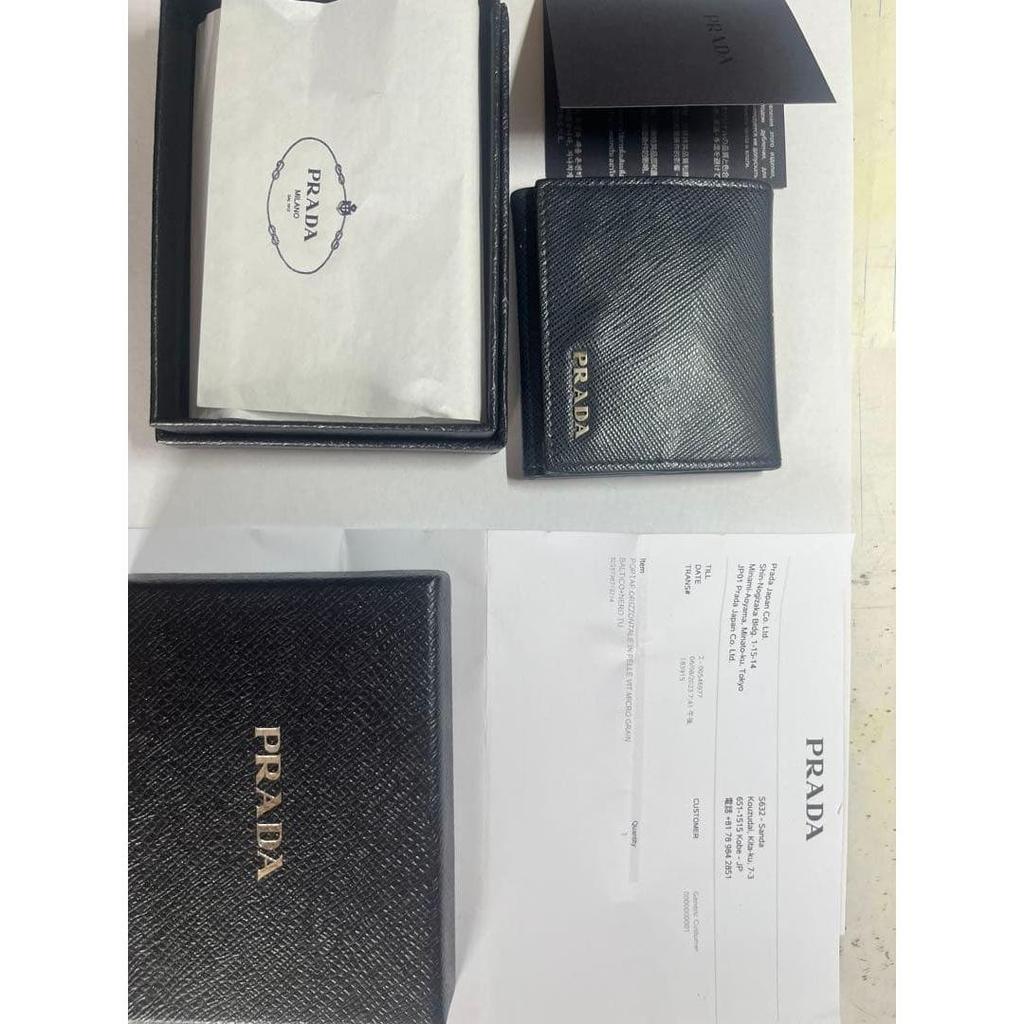 Used PRADA Tri-fold Wallet Mini Wallet PRADA Coin Purse