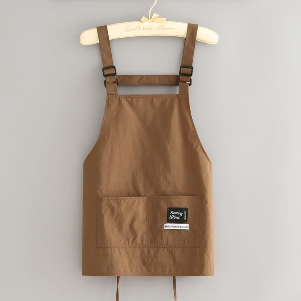 

Lightweight Kitchen Aprons with Oversleeves Cafe Overalls New Taslon Apron Kitchen Use Coffee-A
