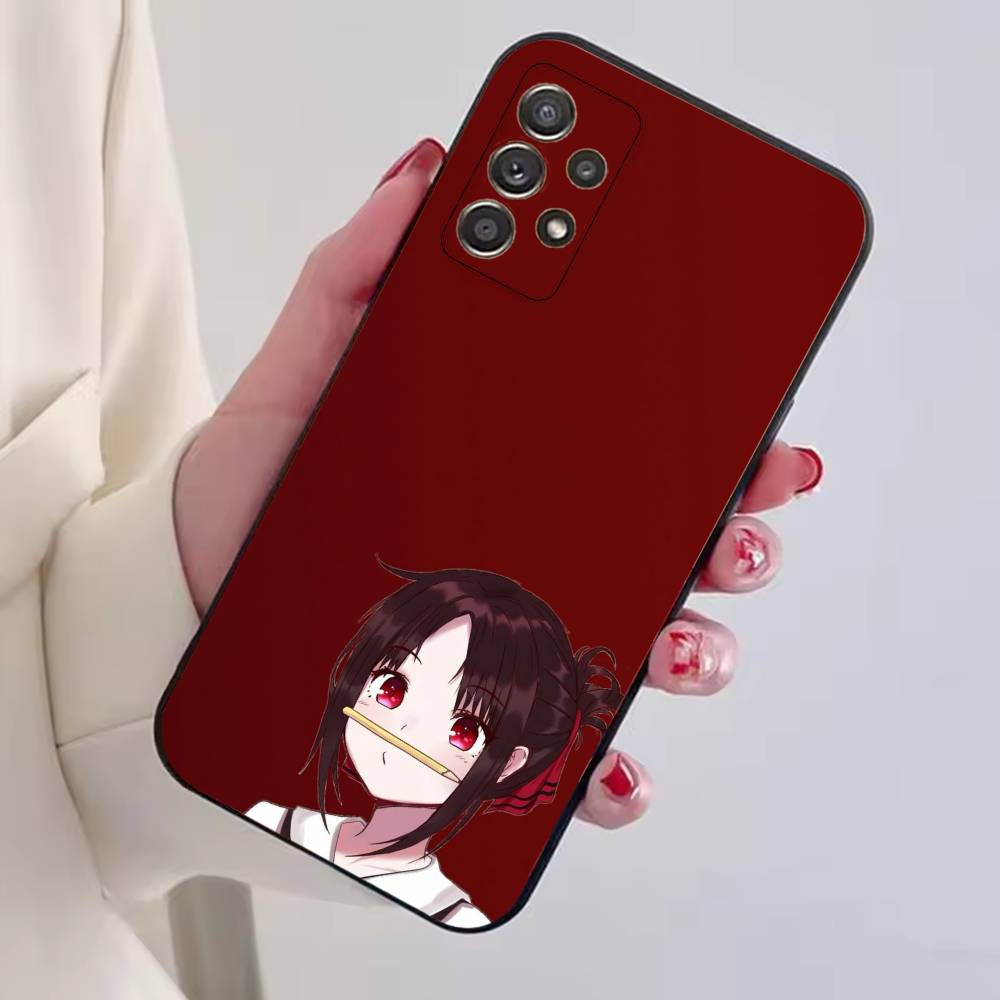Anime Girl K-Kaguya Sama Phone Case For Samsung S25,S24,S21,S22,S23,S30,Ultra,S20,Plus,Fe,Soft Silicone Black Cover