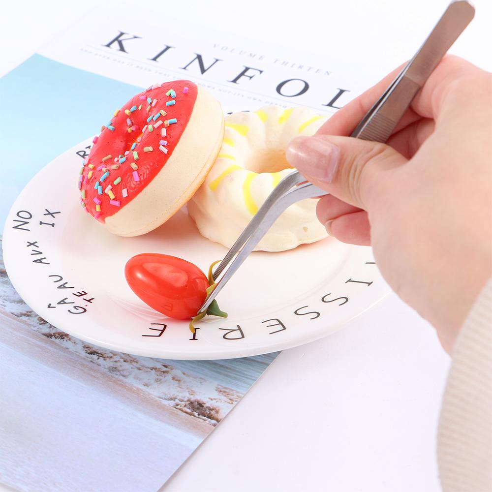 Grill Stainless Steel Serving Presentation Chef BBQ Clip Food Tweezer Barbecue Tongs Pliers