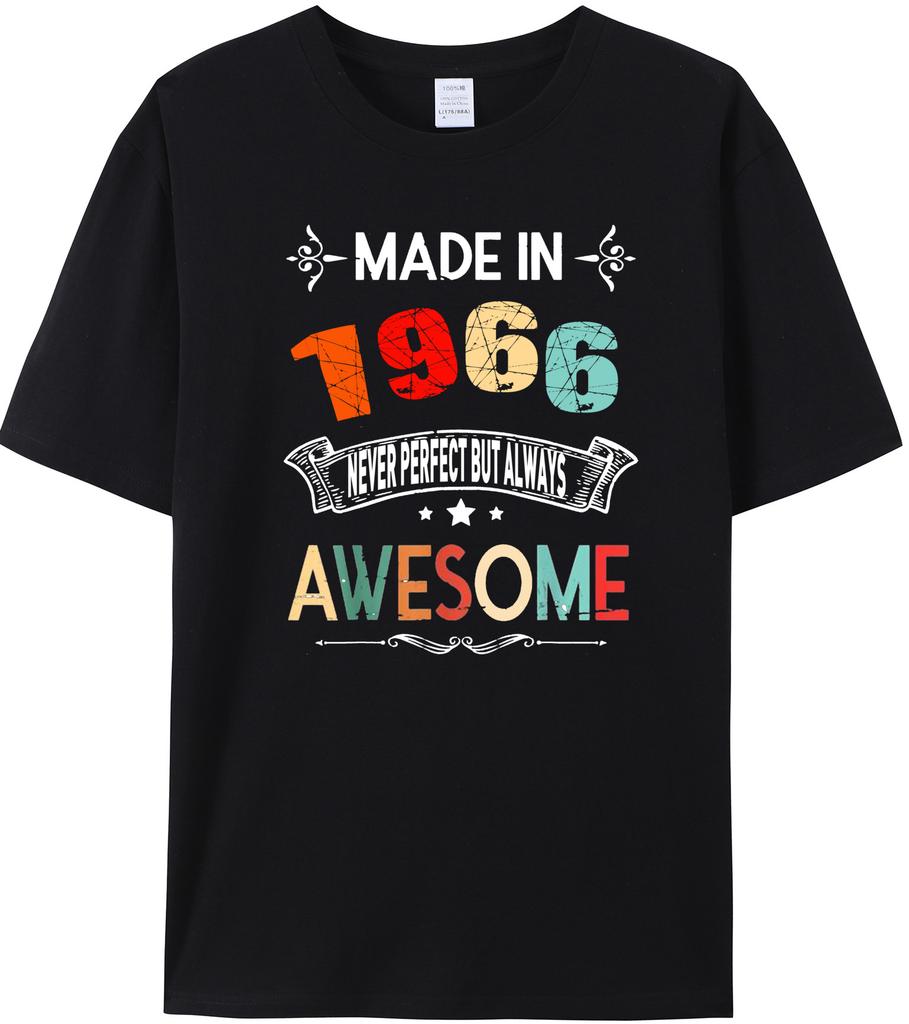 Made in 1960196119621963196419651966196719681969 T Shirt Father Day Birthday Gift Retro TShirts Unisex Vintage Tee