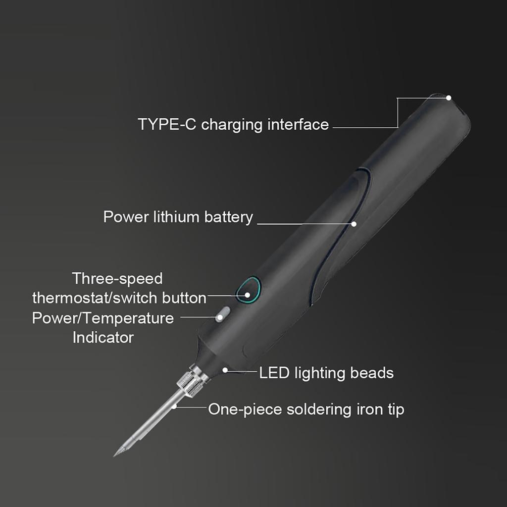 Soldering Iron Kit, Portable Soldering Iron Kit, Soldering Kit, Temperature Soldering Iron Kit for Welding and Repair