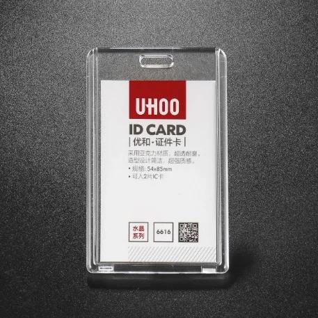 

Fashion Clear Card Cover Plastic Transparent Card Holder for Business Bank ID Credit Card