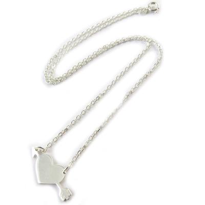 [N8436] - Silver Necklace 'In Love'