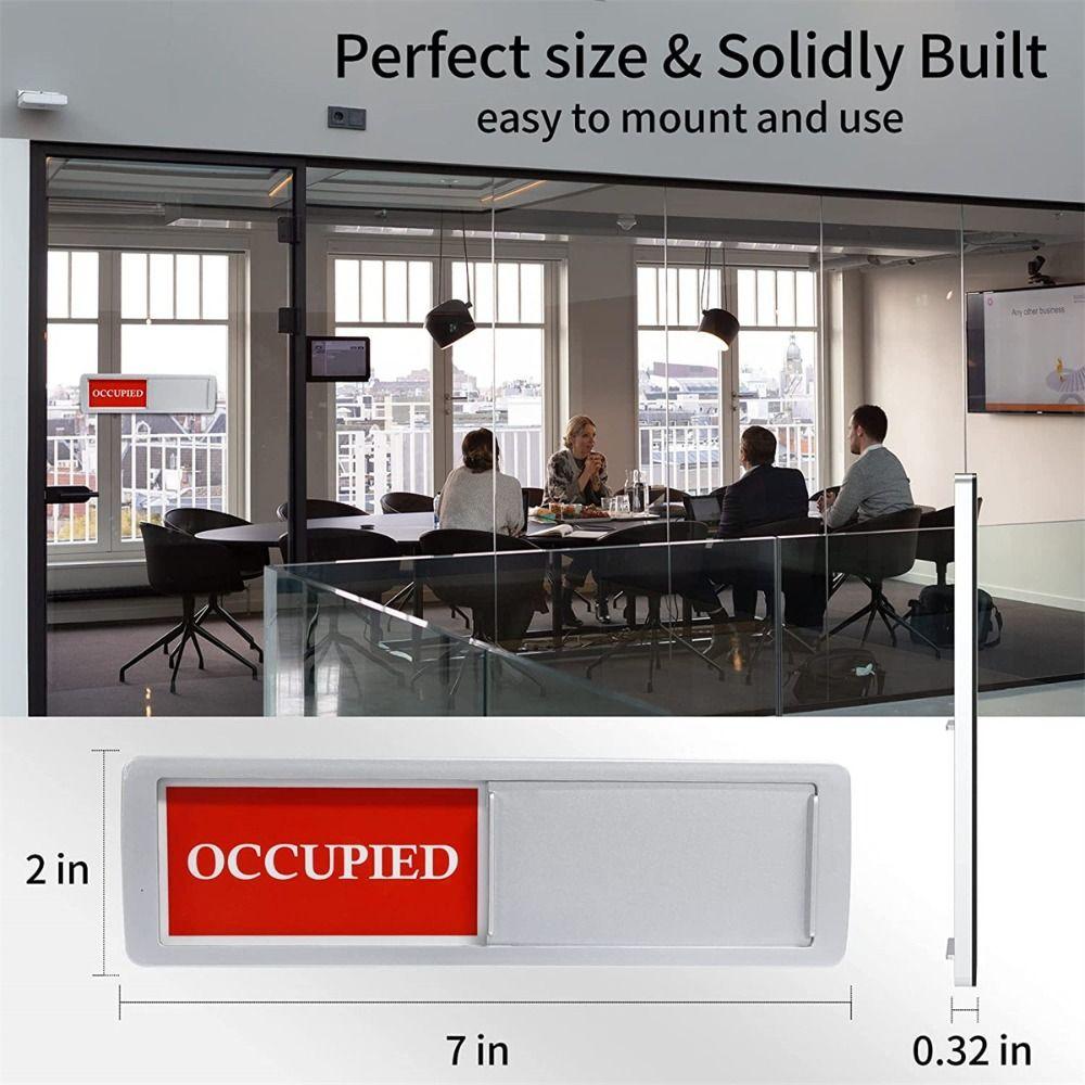 Waterproof Reminder Signs Self Adhesive Door Slider Signs Durable Office Door Sign  Office Room