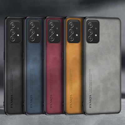 Luxuriöse PU-Lederhülle für Samsung Galaxy A52 A72 A52S 5G Hülle Business Silikon Schutzhülle für Samsung A52S Coque