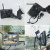 WIFI Wireless Rear View Backup Camera Solar Powered Energy Magnet Reverse Cam with AHD 5"  Monitor for Camper Truck Trailer