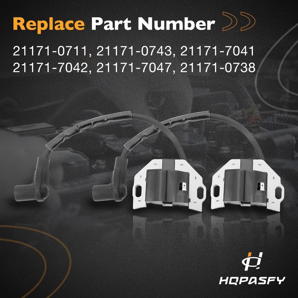 21171-0711 Ignition Coil Compatible With Kawasaki FX600V FX691V FX730V FX850V FX921V FS600V FS730V FR541V FR730V & More 21171-7042 21171-7047 (2