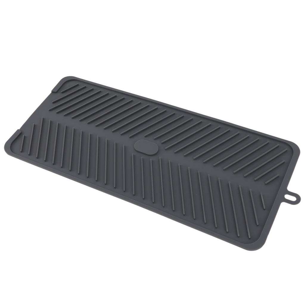 Silicone Drainage Pad Multipurpose Waterproof Collapsible Heat Resistance Thicken Silicone Dish Drying Mat for Kitchen