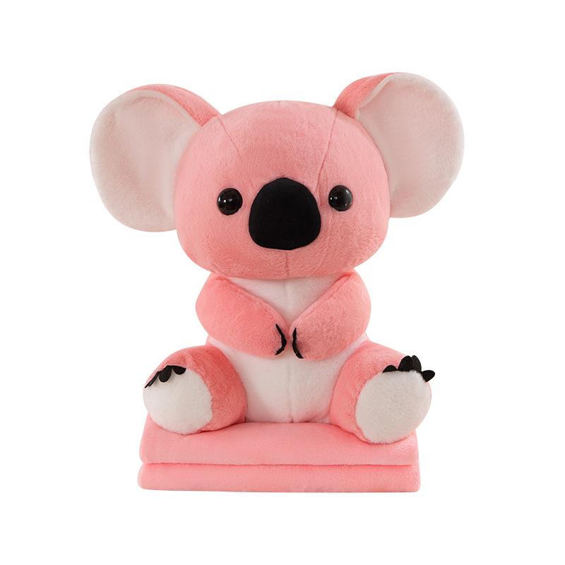 2-in-1 Koala Plush Throw Pillow with Blanket, Multi-functional Nap Doll for Dorm Use Pillow + [blanket 110*160cm]