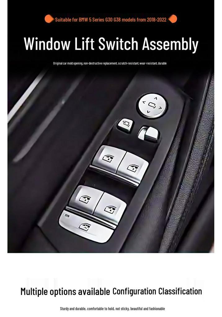 BMW 5 Series G30/G38 Window Lifter Switch Button Assembly for 530/535li