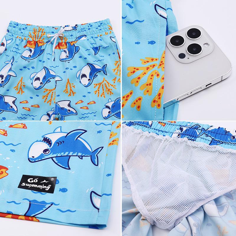 Sureda Schnelltrocknende Badehose für Kinder: Wasserfreundlich, Lockerer Schnitt, Mit Netzfutter, Unisex für Jungen & Mädchen. Perfekt für Strand & Wasserparks.