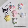 Sanrio Sakura Cartoon DIY Phone Case Accessories & Resin Stickers - Decorative Hair Clip & Cup Headwear Materials.