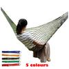 Outdoor Camping Portable Hammocks Comfortable Hanging Nylon Mesh Rope Hammocks