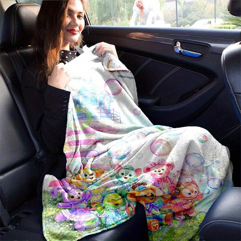 1 Stück, Duffy and Friends (4) Gemütliche Flanell-Kuscheldecke Perfektes Geschenk für Schlafzimmer, Wohnzimmer, Reisen, Camping, Auto