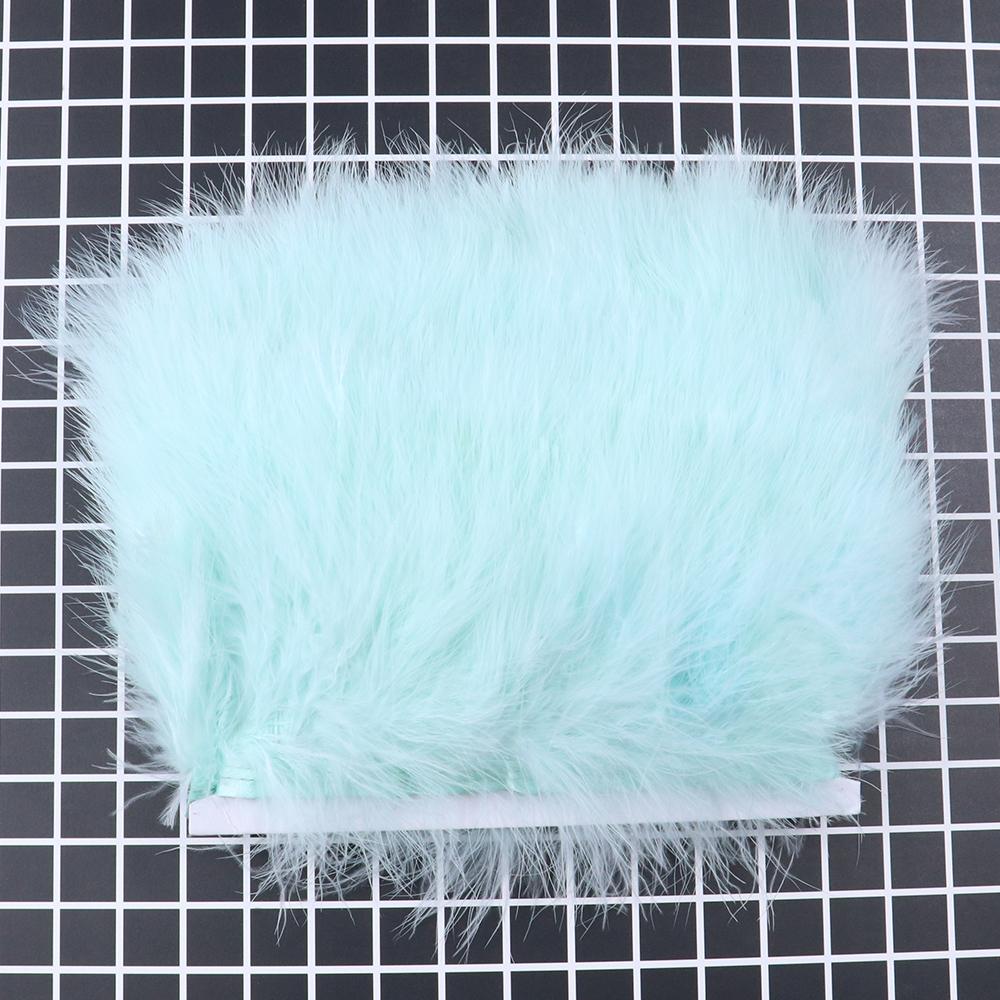 Feather1M 5M 10Meters Dyed Colorful Marabou Turkey Feathers Trim 8-10CM Soft Plumes Ribbon Fringe for Wedding Dress Sewing Decoration