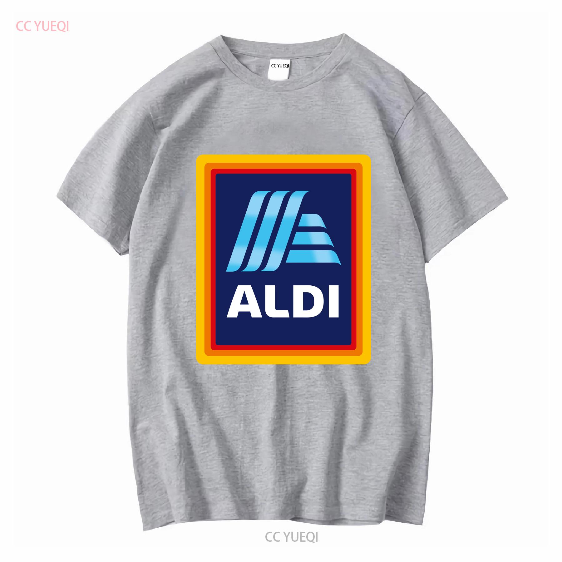 

Нова футболка з логотипом супермаркету ALDI S-5XL вінтажна прана модна дихаюча стильна повсякденна homme L