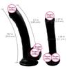 Simulated Dildo Large Suction Cup Massage Device  Female Masturbator Lifelike Inverted 19.5 * 3.5cm