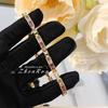 Vintage Colorful Gemstone Bracelet Dopamine Color Trendy Elegant Boho Chic Women Jewelry