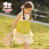 Girls' Summer Sleeveless Lace Patchwork Dress