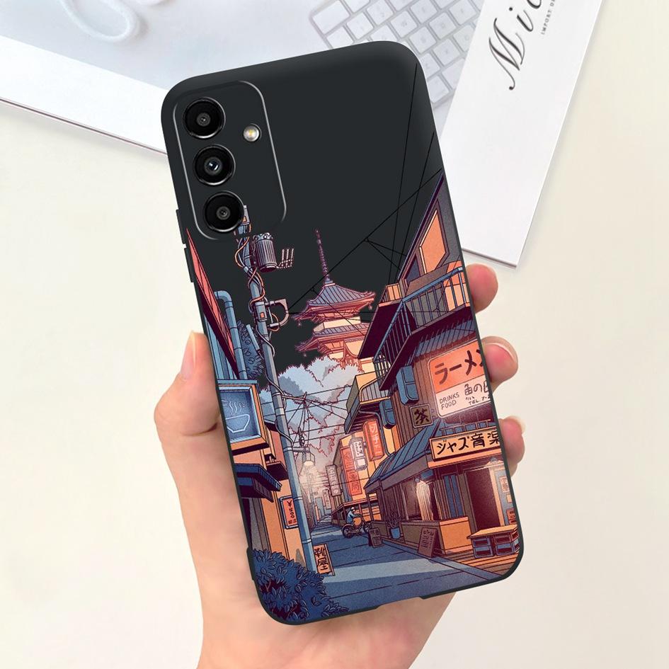 For Samsung A14 5G 2023 Case Lovely Yellow Duck Cat Cartoon Funda For Samsung Galaxy A14 SM-A145F SM-A146B Phone Cover A 14 Etui