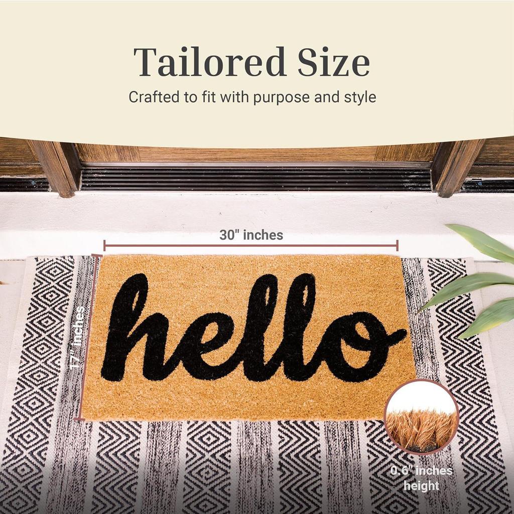 Eco-friendly Coconut Palm Fiber Entrance Doormat