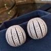 Celebrity Temperament Geometric Stud Earrings, Bread Light Layer Zircon Earrings, Light Luxury Atmosphere Smart Classic Earrings