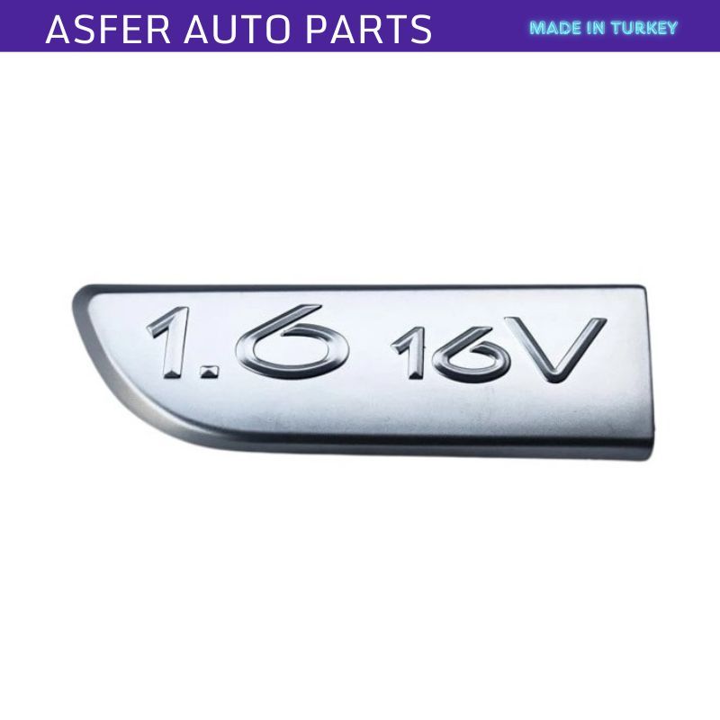 

black 1.6 16V badge emblem 8200209149 Left Chrome for Renault Megane MK2 Scenic MK2