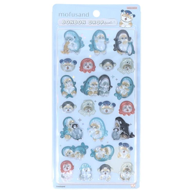 Sunstar Stationery mofusand Goods Sticker 3D Bonbon Drop Sticker A S8542970