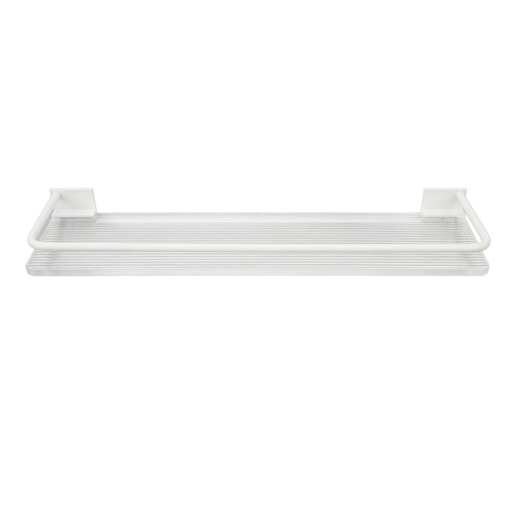 Bathroom Wall Shelf Punch Free Acrylic and Space Aluminum Wall Mounted Bathroom Floating Shelves for Home Rodless