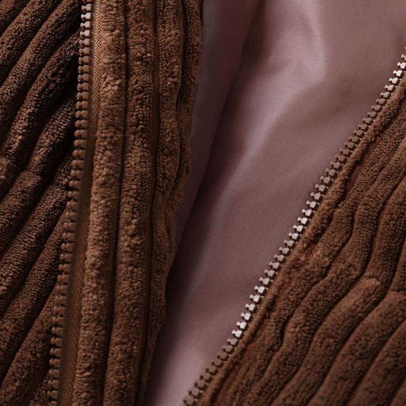 Loose Corduroy Padded Jacket Women Small Short Padded Jacket Female Warm Bread Cotton Coat