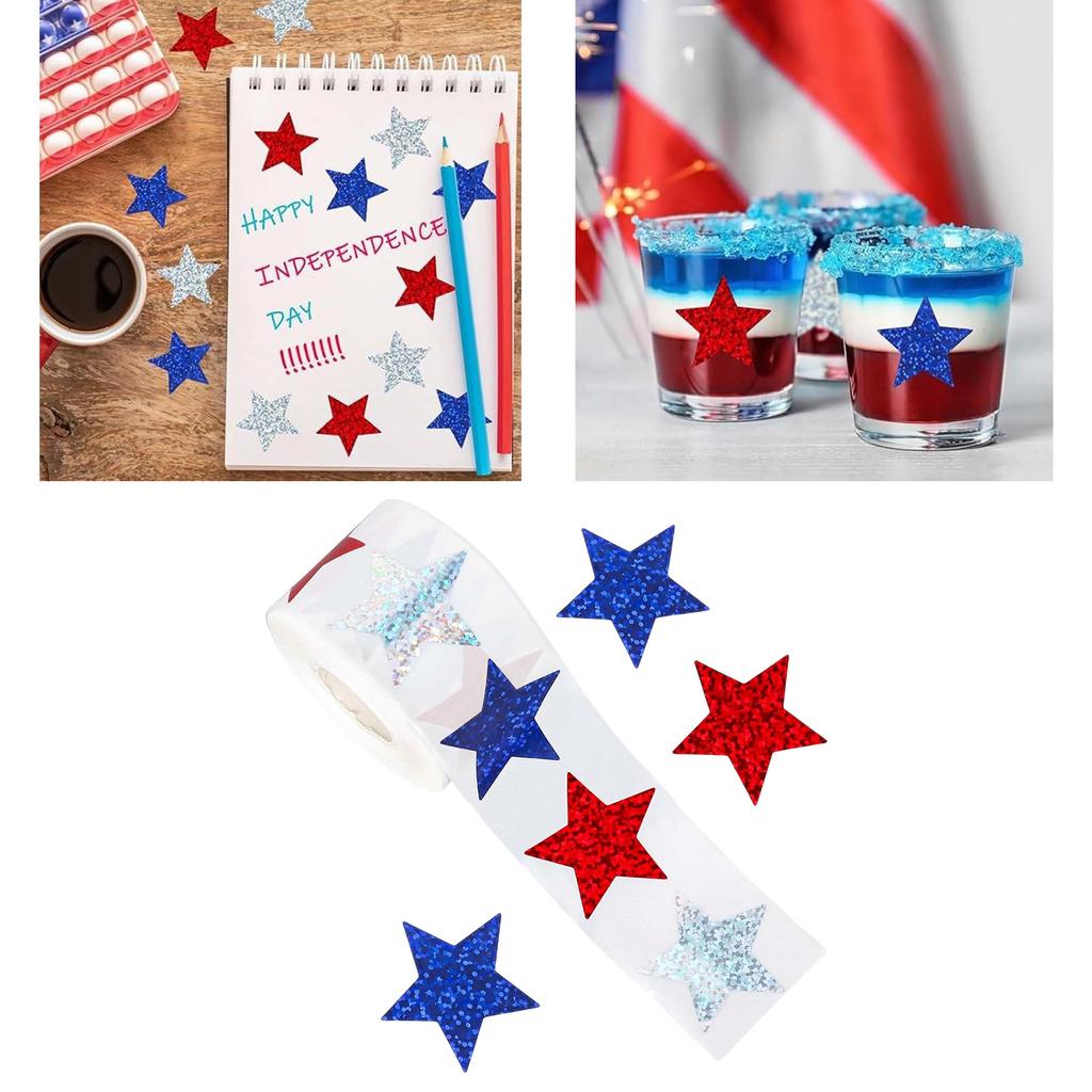 500pcs Glittering Star Stickers for Kids Rewards Holographic Foil for Classroom and Teacher Supply Selfadhesive 1Inch