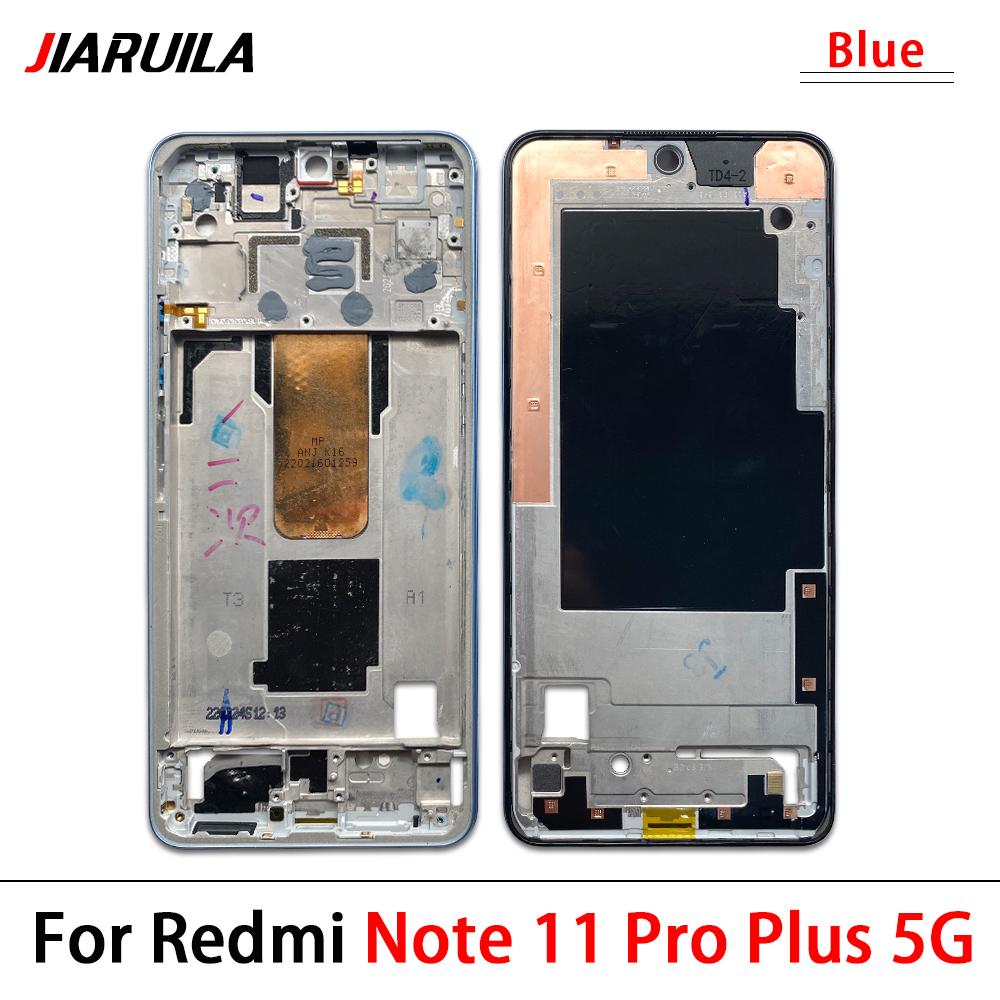 LCD Front Housing Middle Frame Screen Bezel Cover Holder For Xiaomi Redmi Note 9 10S 10 11 Pro Plus 12S 12 Pro 5G 4G