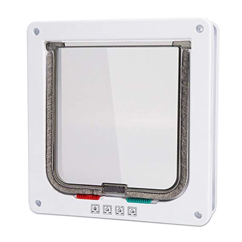ABS Pet Door for Cats and Dogs - Hole-Free Entry and Exit Kennel Accessory