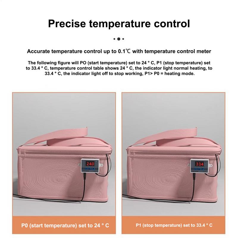 Caja de fermentación de masa con almohadilla térmica, control preciso de temperatura, fermentador de pan, caja de inicio de masa madre plegable