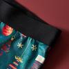 Men's European & American Christmas Boxer Briefs - Breathable, Comfortable, Festive Long-Leg Sports Underwear