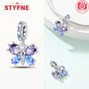 New Silver 925 Blue Dragonfly Butterfly Charms Beads Fit Original Bracelet for Women DIY Fine Jewelry Accessories Beads Gifts