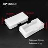 White PP Plastic Table Chair Foot Covers 15*15-100*100mm Square Pipe Plugs Protective Cover Furniture Thickenes Leg Pads
